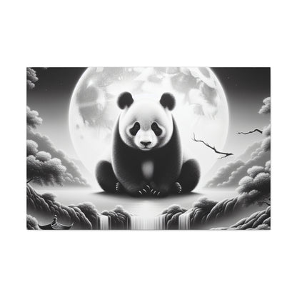 "Panda Moonlight"- Canvas