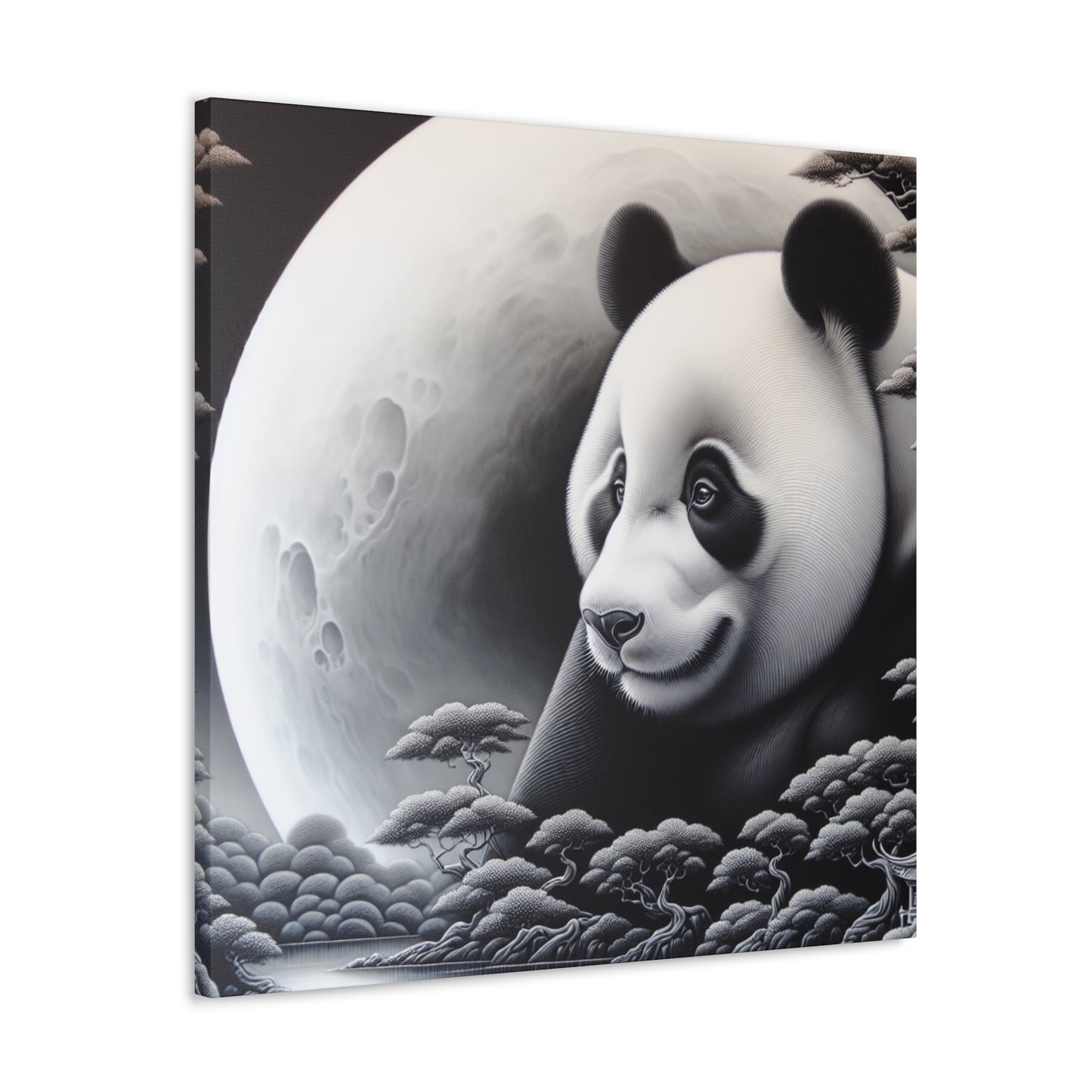 "Panda Moonlight"- Canvas