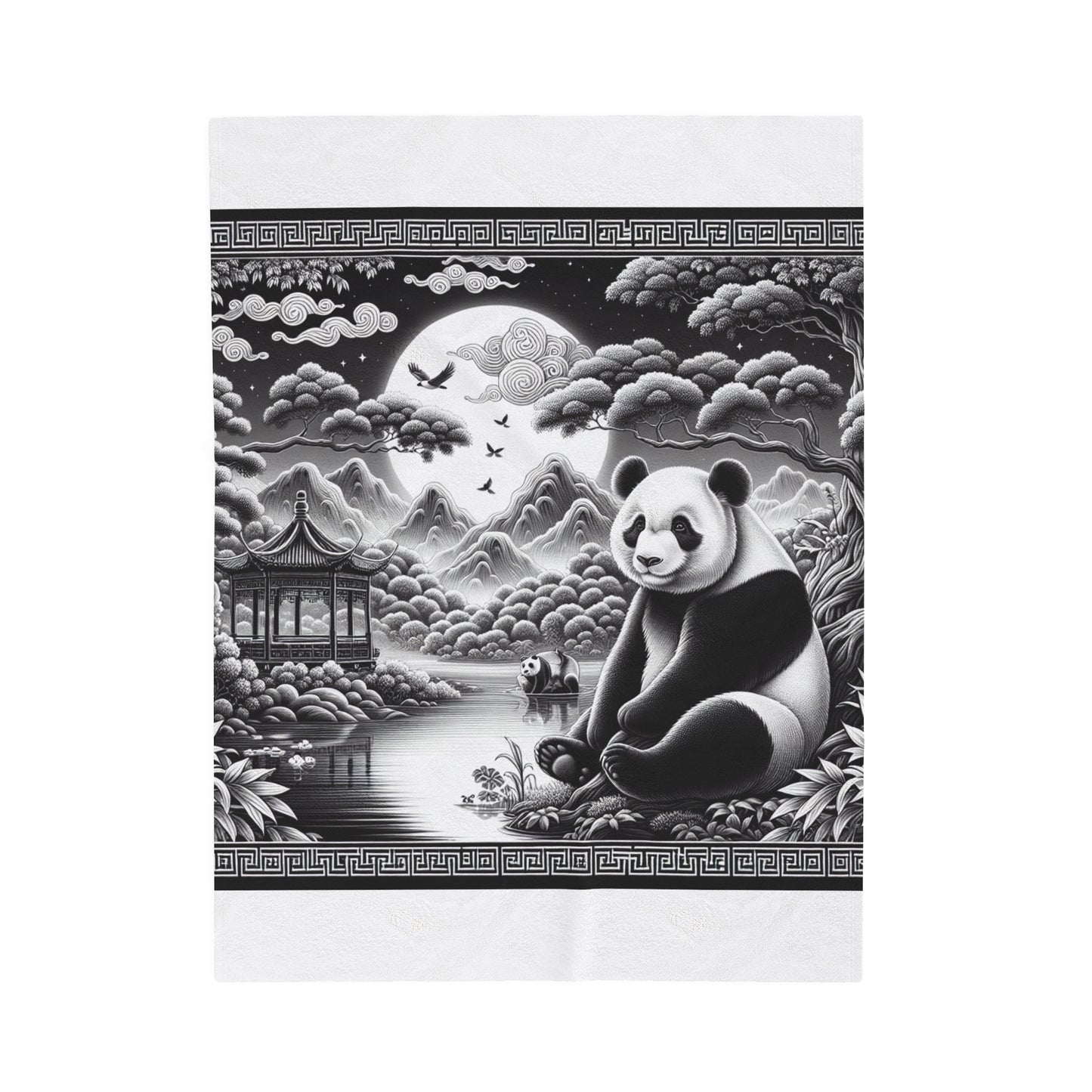 Panda's Moon -Blanket