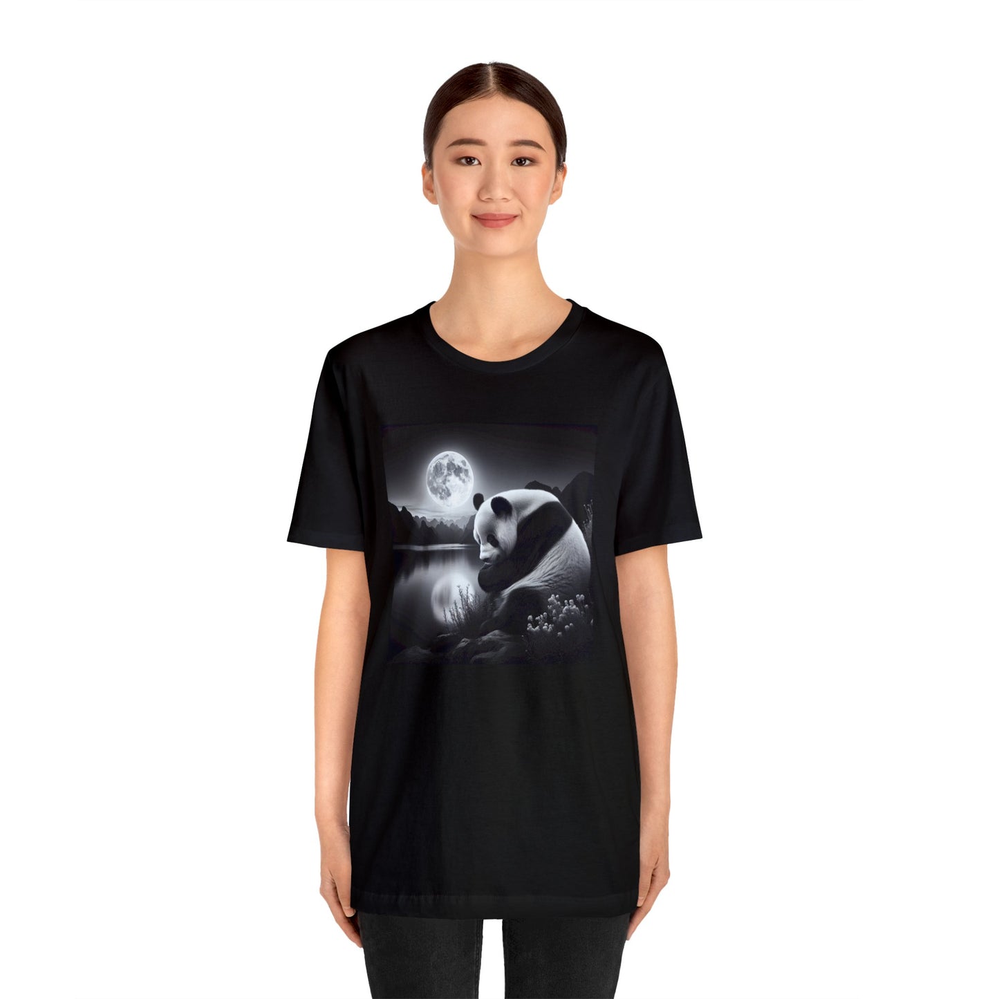 "Majestic Moonlit Panda"-  Tshirt