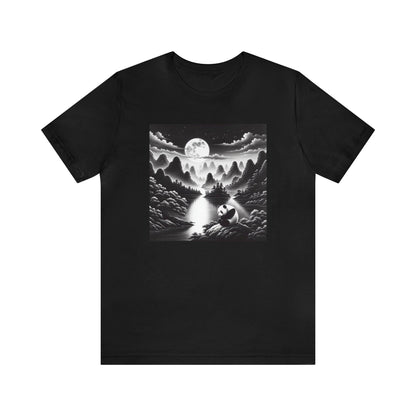 "Moonlit Panda: A Majestic Elegance"-  Tshirt