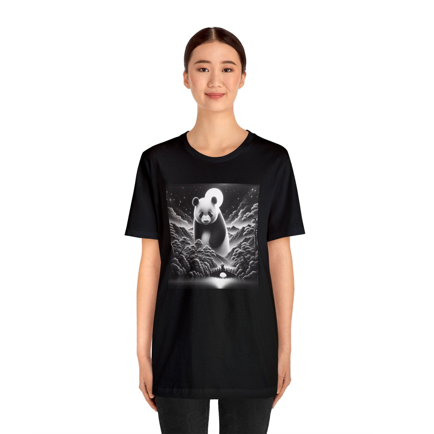 "Majestic Moonlit Panda"-  Tshirt