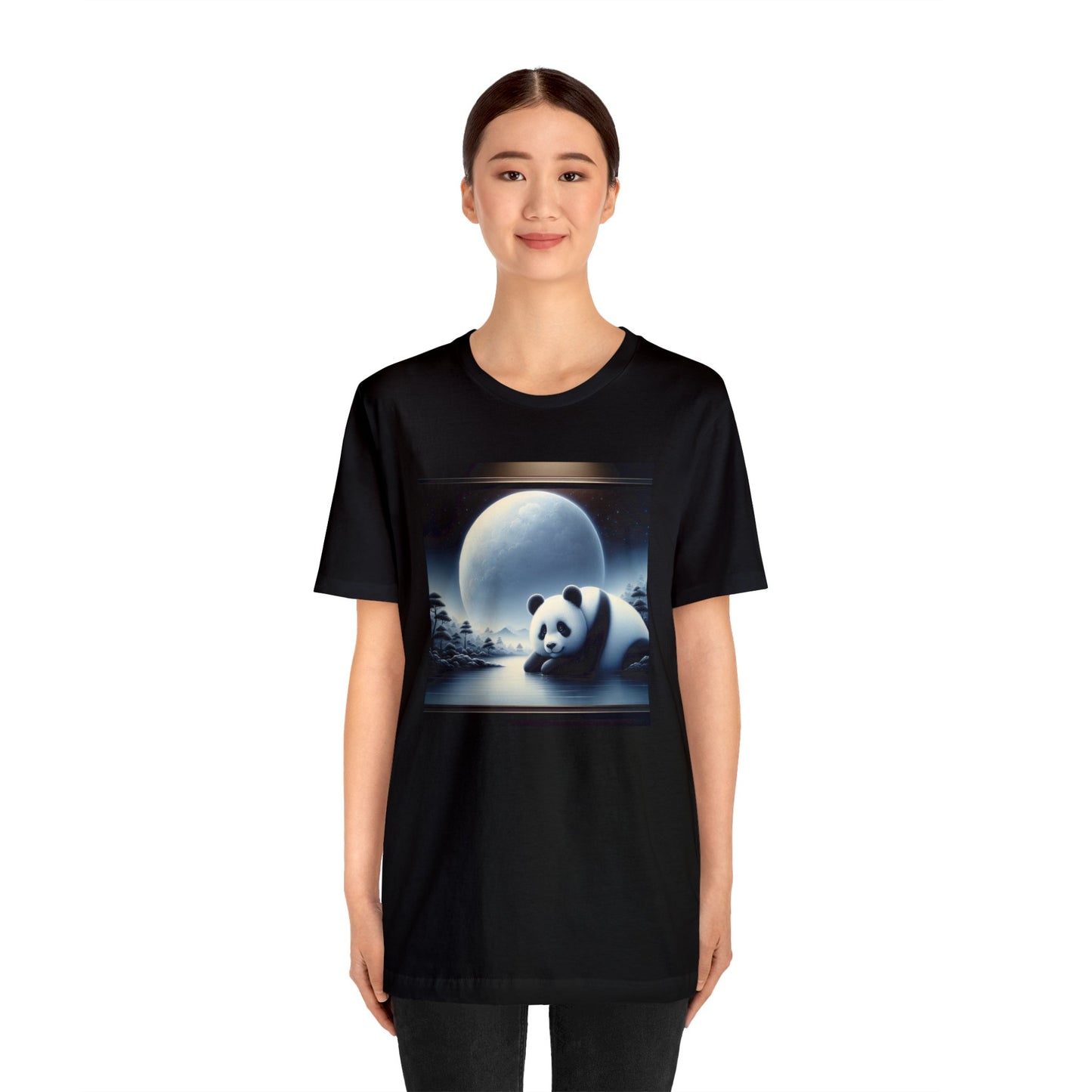 "Majestic Panda: Moonlit Serenity"-  Tshirt