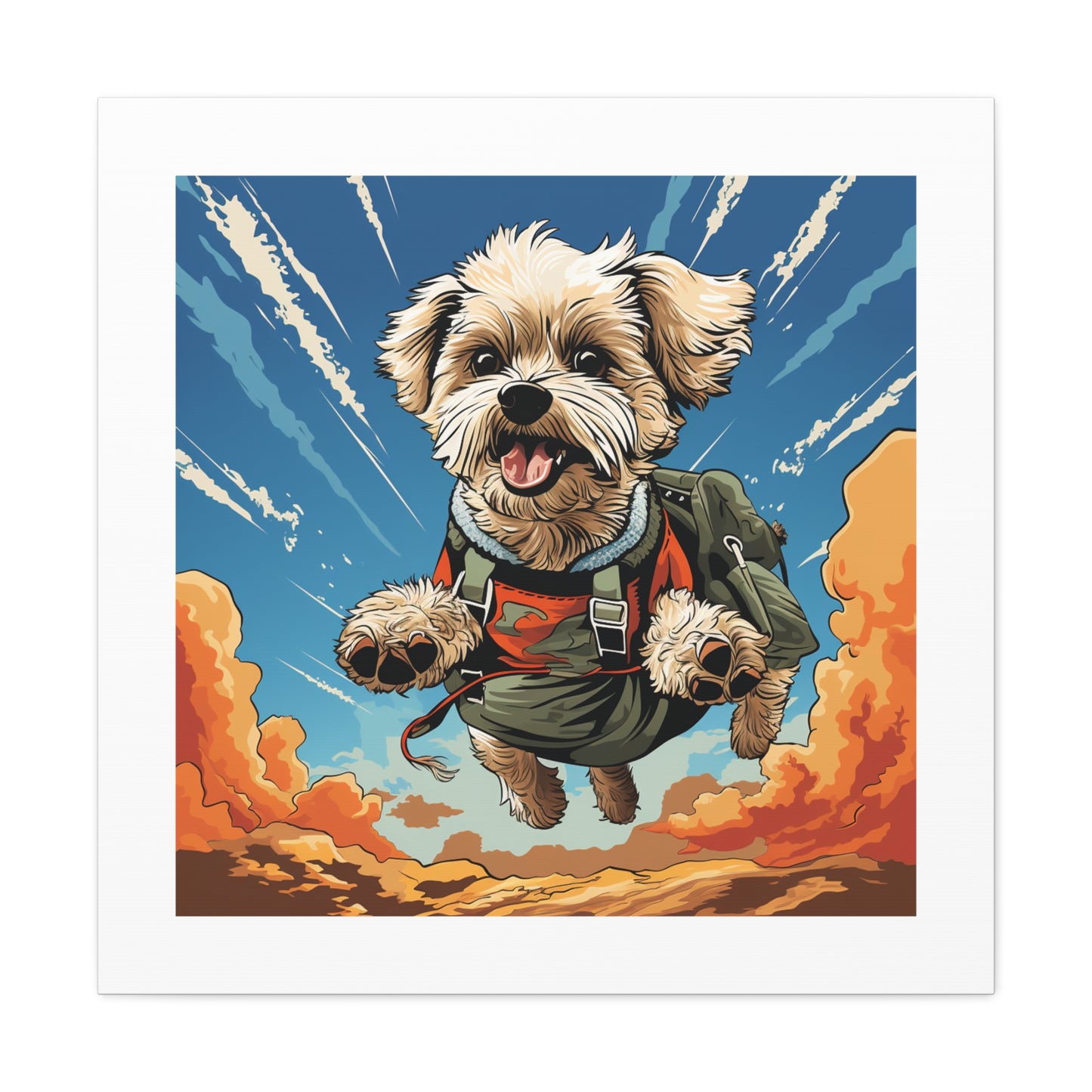 "Tails Up Maltese - Pop Art"