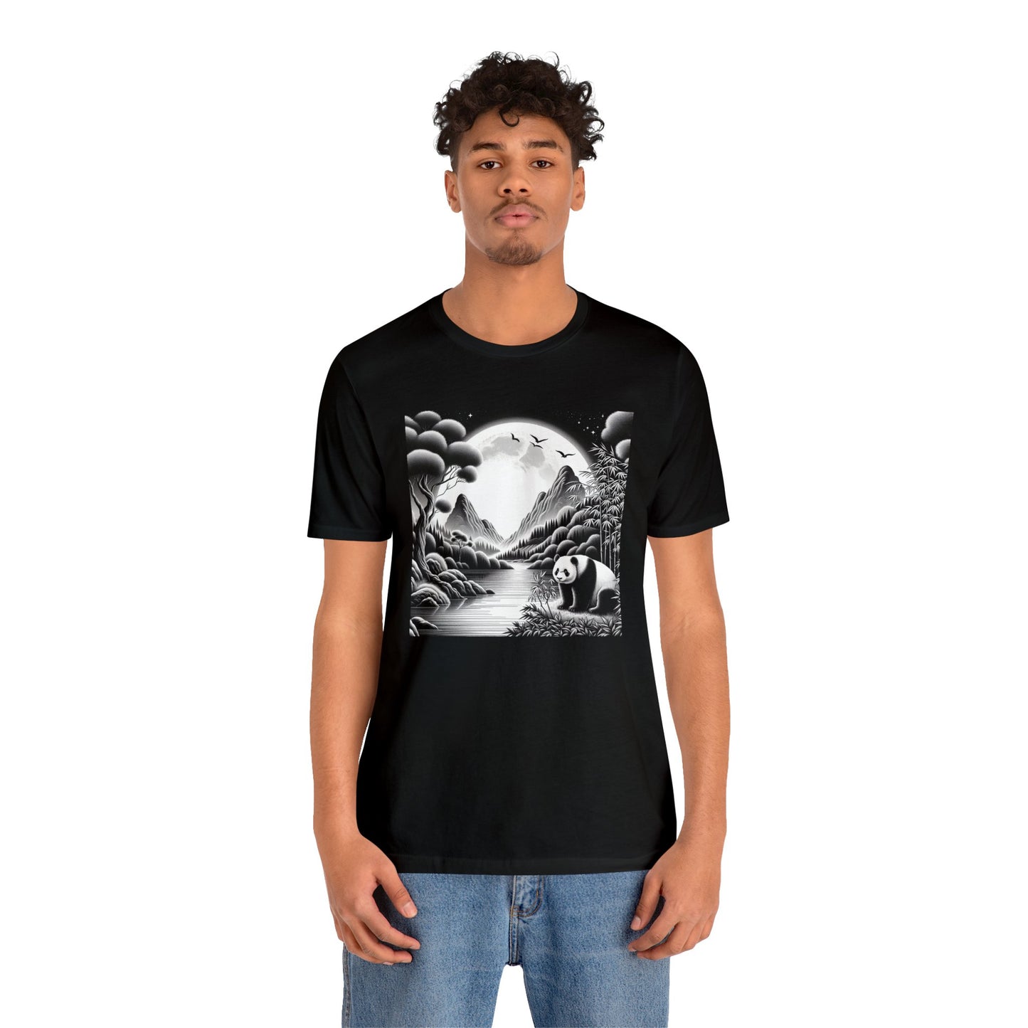 "Majestic Moonlit Panda"-  Tshirt