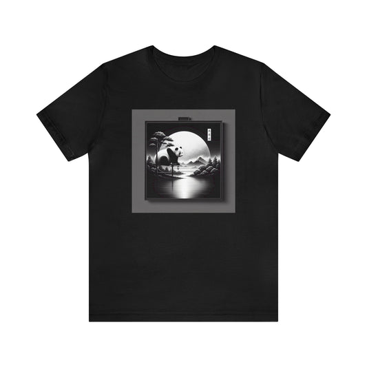 "Moonlit Zen Panda"-  Tshirt