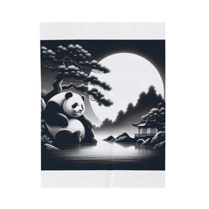"Panda's Moonlit Majesty" -Blanket