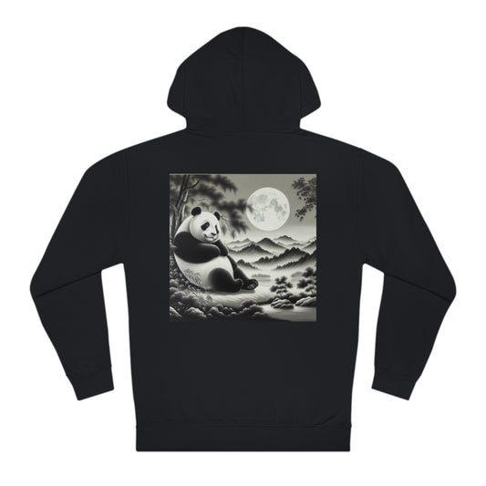 "Panda's Moonlit Grace"-  Hoodie