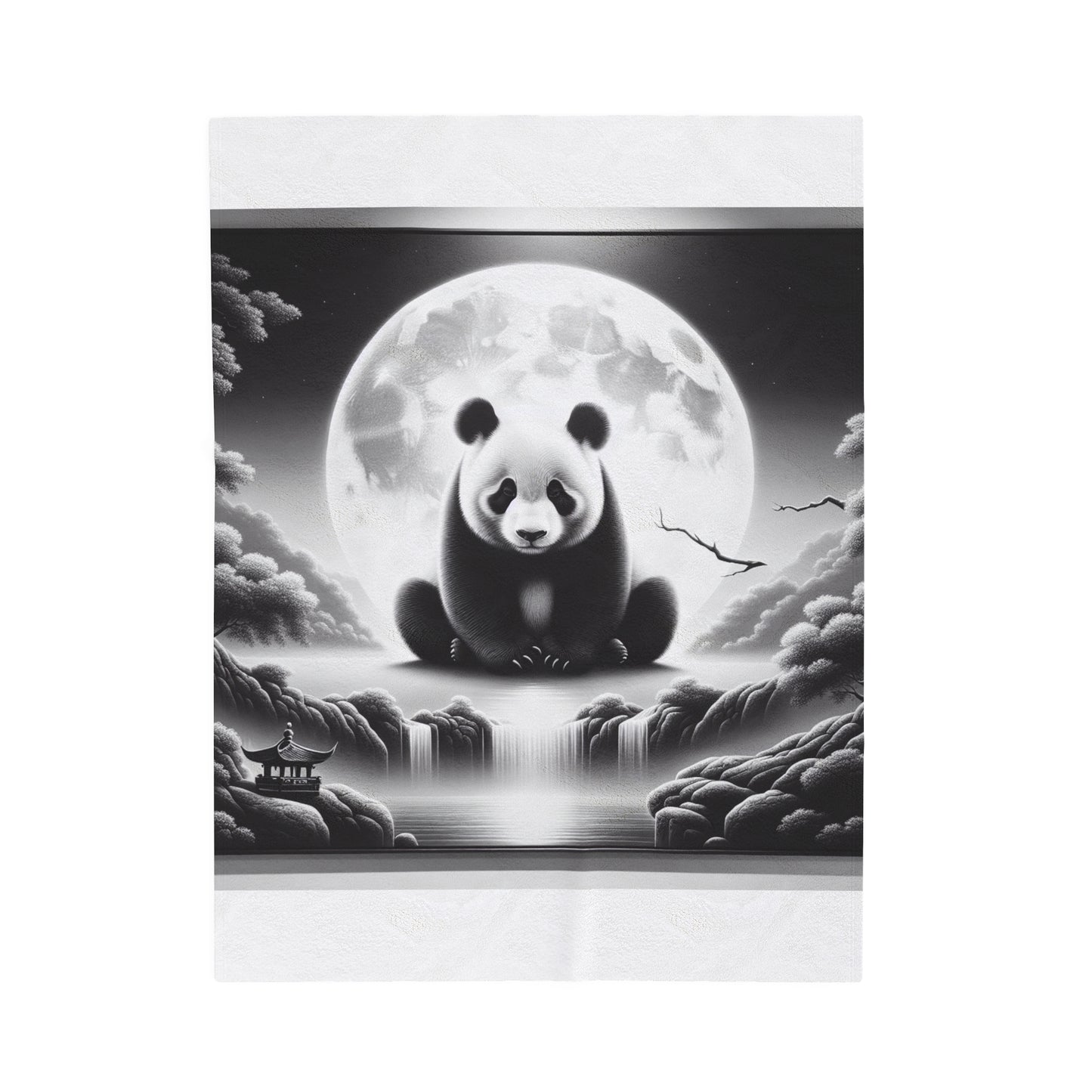 "Panda Moonlight" -Blanket