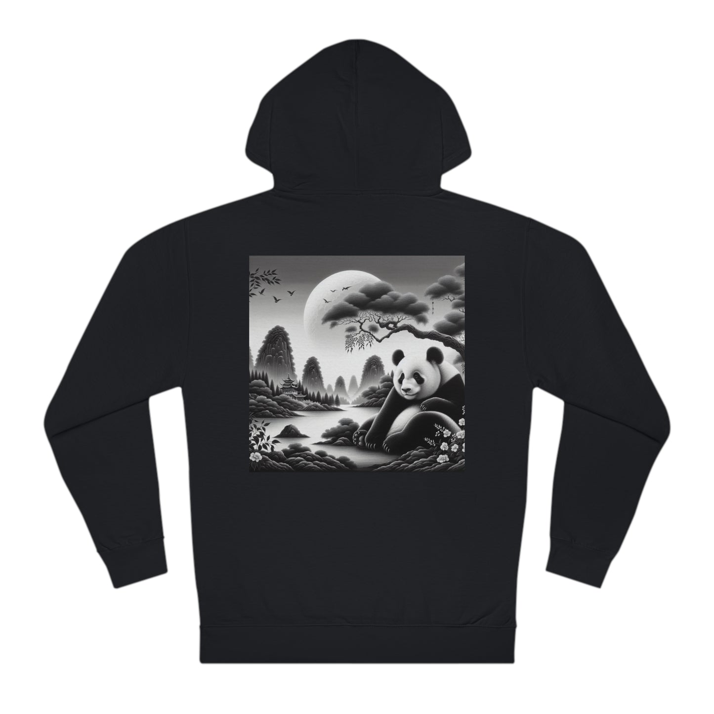 "Panda's Lunar Serenity"-  Hoodie