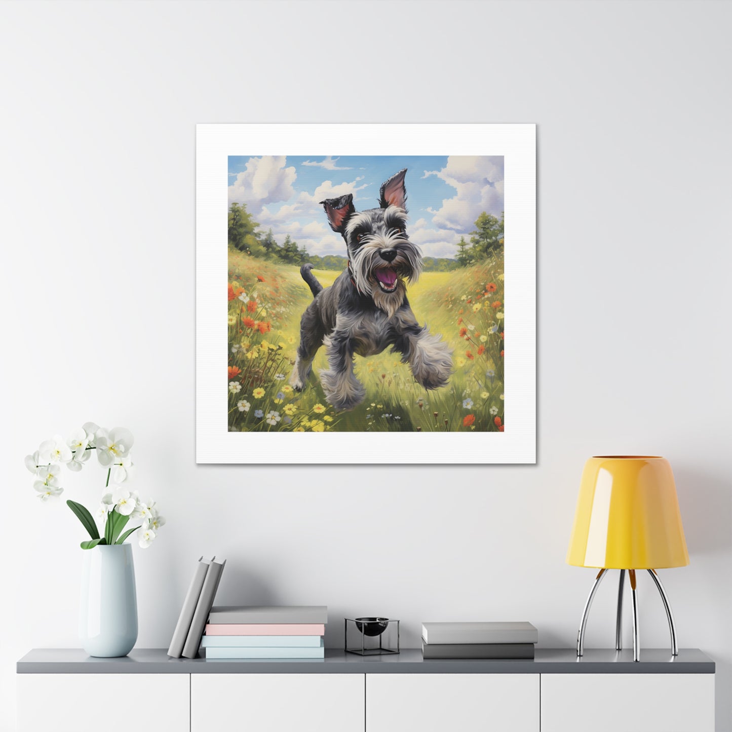 "Miniature Schnauzer Funscape"