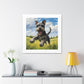 Cheerful Schnauzer Meadow Print